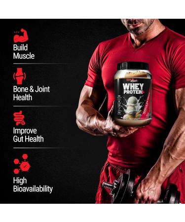 GMU SPORT Whey Protein Powder+ Concentrate 2lb | 25g Protein for Muscle Growth & Recovery | Delicious Flavor Easy to Mix | Non-GMO Gluten-Free |28 Servings Vanilla Protein Supplement - Buy Online on GoSupps.com