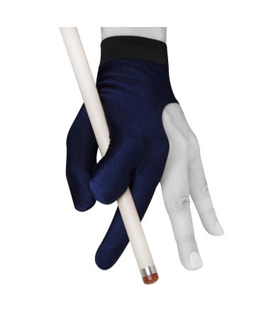 Billiard Pool Cue Glove by Fortuna - Classic - Fits Either Hand - Blue Medium/Large