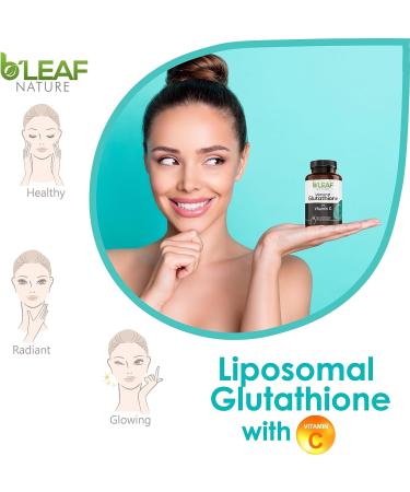 Liposomal Glutathione with Vitamin C Capsules - Antioxidant & Immune Defense Complex - 60 Vegetarian Capsules - Buy Online on GoSupps.com