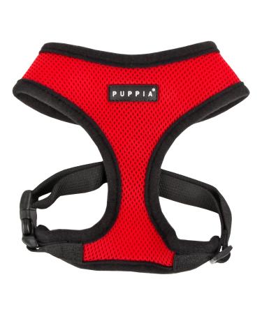 Puppia dog harness for small and medium -sized dogs - super soft in many colors - also used as a puppy dishes - anti -anti -tanning crockery for dogs red XL XL red