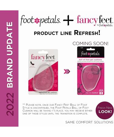 Foot Petals Women's Clear Gel Rounded Cushions - 1 Pair, One Size | Comfortable Shoe Inserts - Buy Online on GoSupps.com