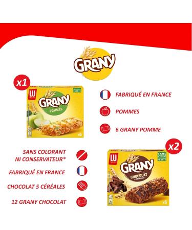 LU - The Small Breakfast Box - Belvita Fluffy Chocolate (x2) Grany Chocolate Bar (x2) Grany Apple Bar (x1) Chocolate Filled Cracot (x2) - Pack of 7 Packets 1.25 kg - Buy Online on GoSupps.com