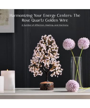 Quartz Crystals - Rose Quartz Crystals - Crystal Tree - Feng Shui - Healing Crystals - Gem Tree - Meditation Accessories - Christmas Gifts - Spiritual Gifts for Women Rose Quartz Tree - Buy Online on GoSupps.com