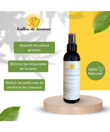 RAILLON DE JOUVENCE - Noble Laurel Hydrosol - Purifying and Astringent - Floral Water for Oily and Blemish-Prone Skin - Tonic and Refreshing - Hair Revitalizer - 200ml - Buy Online on GoSupps.com