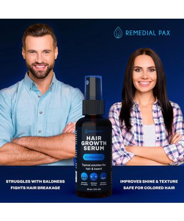 Intensive Hair Regrowth Treatment - 5% Active Complex | Natural Organic Formula for All Hair Types | 2 Fl OZ | Stop Hair Loss for Women & Men - Buy Online on GoSupps.com