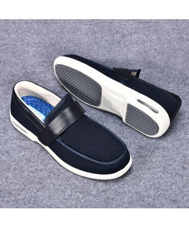 SDEQA Men's Wide Width Adjustable Diabetic Shoes | Edema Plantar Fasciitis Bunions Arthritis Swollen Feet Walking Shoes - Buy Online on GoSupps.com