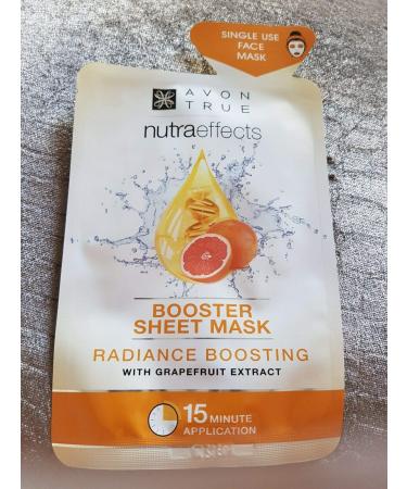 Avon True Nutraeffects Booster Sheet Mask radiance Boosting