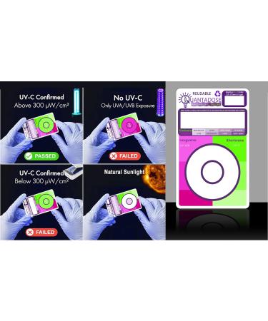 QuantaDose Multi-Wavelength Bi-Luminescent UVA/UVB/UVC/Far-UVC Light Test Card - Buy Online on GoSupps.com