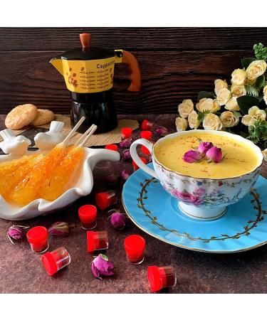 EBV Top Grade Superior Saffron Powder for Unmatched Taste and Aroma -100% Pure & Natural All Red Golden Spice for Tea Drink Paella Tahchin Pack Of 16 Single Serve Containers (125 Mg Each) 2Gr Saffron Powder - Buy Online on GoSupps.com