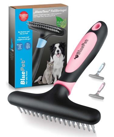 Bluepet gloss dance fur -tubular de -tunnel for long hair dogs and cats - high -quality dog bar with two rows pins - solves nodes & matters - smooth & dismantled the top hair (pink) - Buy Online on GoSupps.com
