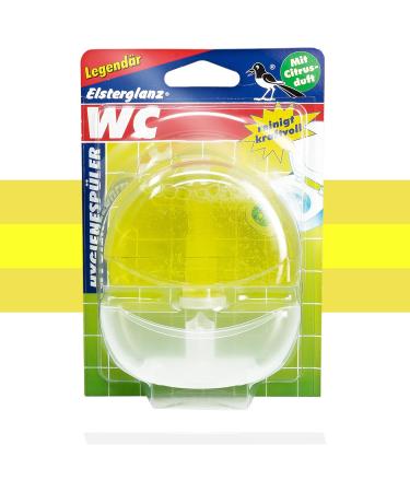 Elstergloss Toilet Fragrant Gel - Hanger Citrus Scent | Fresh Air & Toilet Cleaning | WC Kloduft + 2 Nitrile Gloves Included - Buy Online on GoSupps.com
