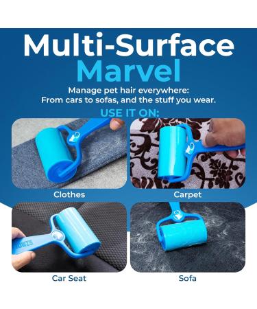Petlovers Ezroll Reusable Lint Roller - Lifelong Adhesive Multi-Purpose Dust & Lint Remover for Clothing Upholstery & Cars - Sustainable & Washable - Buy Online on GoSupps.com