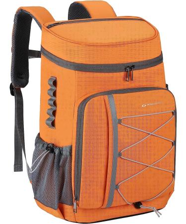 Maelstrom 35 Can Leakproof Insulated Cooler Backpack - Orange | Lightweight Soft Cooler Bag for Camping, Beach, Hiking - Travel and Lunch Cooler - Buy Online on GoSupps.com