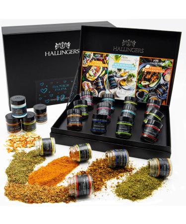 Hallingers Thanks Papa - Father's Day gift spice gift set handmade 12 spices from all over the world for Father's Day (SET) - Mother's Day gift & gift ideas for Father's Day |New home anniversary thank you