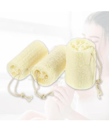 Shop VOCOSTE 3 Pcs Natural Loofah Sponge | Exfoliating Body Shower Sponges | Hang & Clean | Beige 3.94 - Buy Online on GoSupps.com