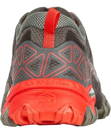 La Sportiva Women's Bushido II Trail Running Shoe 7.5-8 | Carbon/Hibiscus - Buy Online on GoSupps.com