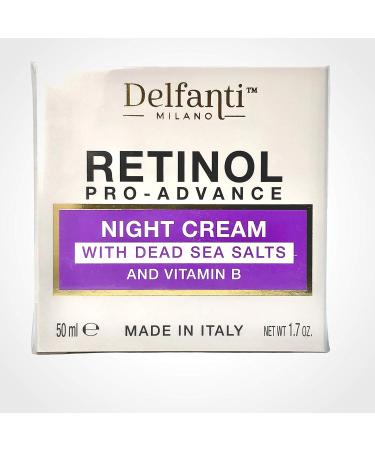 Delfanti Milano Retinol Pro-Advance Night Cream - Dead Sea Minerals & Vitamin B | Made in Italy - International Shipping Available - Buy Online on GoSupps.com