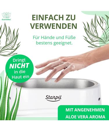 Kosmetex Aloe Vera Paraffin Bath - Relaxation Pool for Hands & Feet | 6x 500ml Paraffin Wax Blocks - Soothing Moisturizing Treatment - Buy Online on GoSupps.com