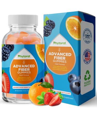 Prebiotic Fiber Gummy Vitamins for Adults - Soluble Fiber Gummies for Adults Gut Health Supplement and Immune System Booster - Dietary Fiber Supplement Gummies Vitamins for Adults Digestive Support - Buy Online on GoSupps.com