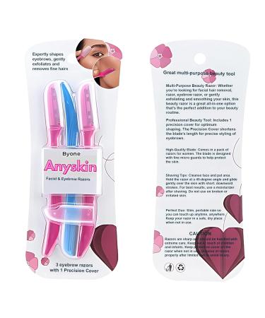 BYONE Razor for Women | Facial Hair Removal & Dermaplaning Tool | Exfoliator Peach Fuzz Remover & Eyebrow Trimmer | Smooth Skin Beauty Shaver - Buy Online on GoSupps.com
