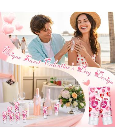 Dansib 12 Pcs Mini Sunscreen Bulk for Valentine Gifts Summer Travel Size Spf 30 Water Resistant Sunblock Sunscreen Lotion Bulk for Valentines Day Favors for Pool Party(Valentine) - Buy Online on GoSupps.com