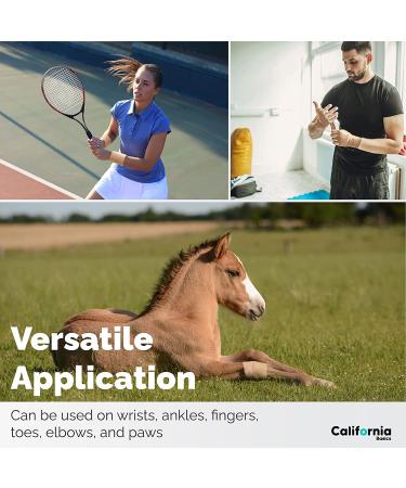 Brown 2 Inch Self Adhesive Bandage Wrap - 5 Yards Cohesive Tape for Sports | 12 Pack Non-Woven Athletic Tape for Wrists, Knees, and Ankles - Buy Online on GoSupps.com