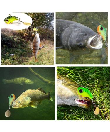 Buy Tuxibin 6-Piece Fishing Bait Set - Jig Spinner Artificial Bait for Perch Trout Pike & Catfish - International Shipping Available - Buy Online on GoSupps.com