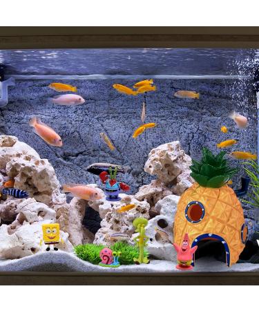 Lacets 7 PCs Aquarium Decoration - Pineapple Ornaments for Fish Tanks & Underwater Landscapes | International Shipping - Buy Online on GoSupps.com