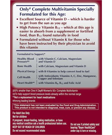 One A Day Proactive 65+ Men's & Women's Multivitamin Supplement - Immune Health Support - 150 Count - Buy Online on GoSupps.com