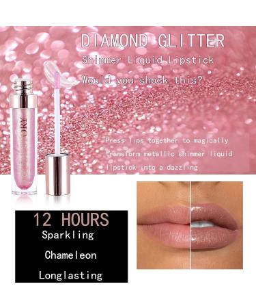 Glitter Lip Gloss | Shimmer Holographic & Sparkly Finish | Long Wear Waterproof 3D Lip Gloss | Buy Now - Buy Online on GoSupps.com