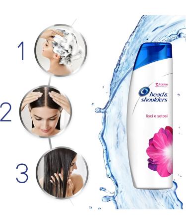 Head & Shoulders Smooth & Silky Anti-Dandruff Shampoo 250ml - Buy Online on GoSupps.com