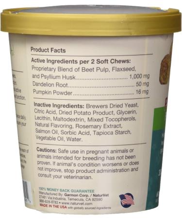 NaturVet 79903697 No Scoot Plus 60 Count Pumpkin Soft Chew - Buy Online on GoSupps.com