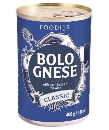 3Foodies | Low Price Bolognese | Gourmet Quality | 400g | Pasta sauce with minced beef meat