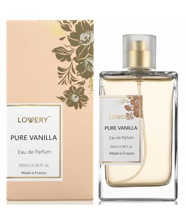 LOVERY Pure Vanilla Perfume for Women 3.38 fl oz Made in France Long-Lasting Eau de Parfum Sweet Vanilla Fragrance Gift for Girlfriend Wife or Mom Ideal Christmas or Spa Gift for Women - Buy Online on GoSupps.com