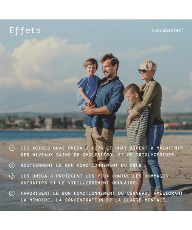 Om ga 3 2000 mg Huile de Poisson | 200 Capsules Omega 3 | 360 mg EPA & 240 mg DHA + Vitamine E | Qualit Test e | C ur & Bien- tre (EFSA) | Fabriqu dans l UE | nutrabetter  - Buy Online on GoSupps.com