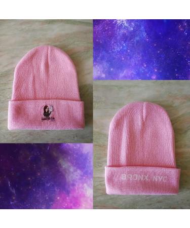 Custom Pink Beanie Hat with Personalized Text, Photo & Logo | Knit Cuffed Beanie for Men Women | One Size - Buy Online on GoSupps.com
