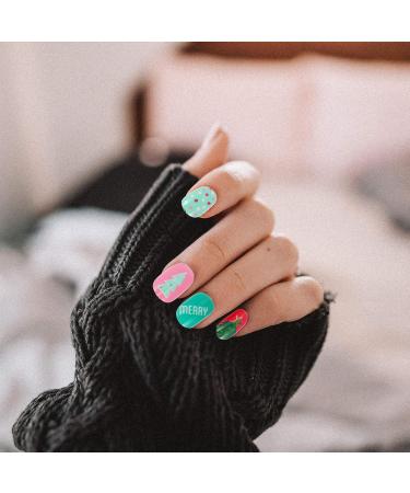 2 Christmas Nail Stickers Santa Fake Nail Christmas Fake Nails Fake Acrylic Nails Diy Fake Nails Christmas Nail Tips Kids Fake Nails Fake Nail Tips Child Abs Artificial - Buy Online on GoSupps.com