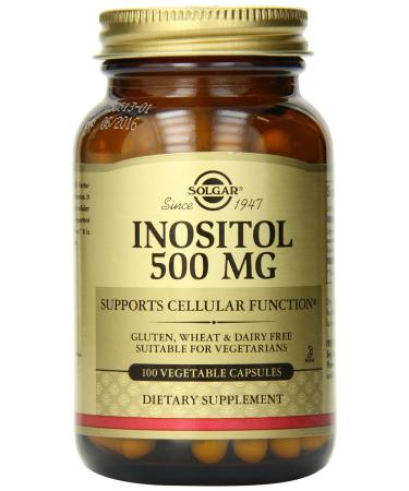 Solgar Inositol 500 mg 100 Vegetable Capsules