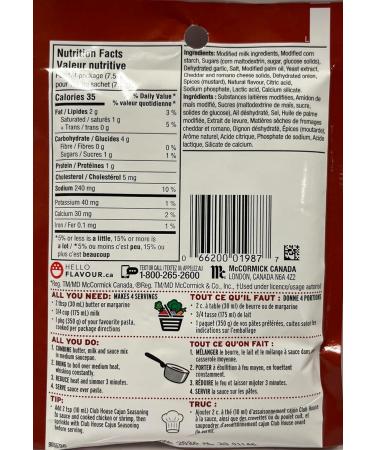 Club House Dry Sauce/Seasoning/Marinade Mix Garlic Alfredo 30g Case Pack 12 Count - Buy Online on GoSupps.com