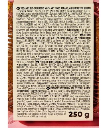 KoRo - Organic vegan seitan steak 250g - Buy Online on GoSupps.com