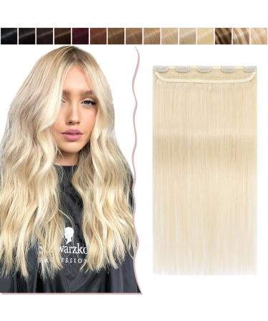 Sego clip in Extensions real hair 1 Tresse hair extensions Remy 7a a part set 5 Klips hair part 100% human hair smooth platinum blond#60-1 18 "(45cm) -50g