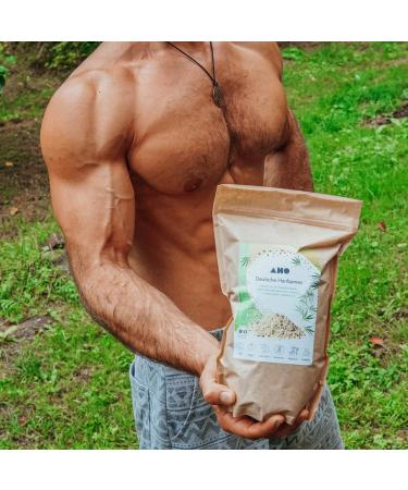 Buy AHO Organic German Hemp Seeds 850g | Raw Food Quality | Vegan & Plastic-Free | Poified Hemp Seeds - Buy Online on GoSupps.com