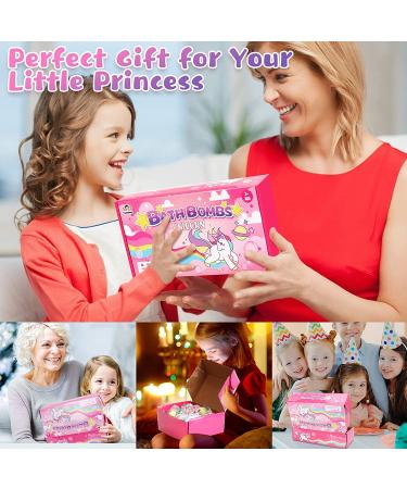 Kids Bath Bombs 8 Pack Gift Set - Handmade Bubble Spa Fizzies with Surprise Jewelry Inside - Perfect for Women, Girls - Unicorn Mermaid Rings Bracelets - Ideal Birthday Gift - Buy Online on GoSupps.com