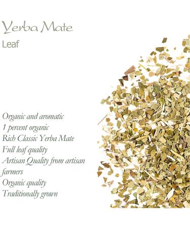 Yerba Mate Herbal Tea Organic - Traditional South American Drink - Loose Leaf Argentina - Llerva Mate Te Mate Argentina Yerba Mate Tea Loose Leaf Yorba Mate Tea Yurba Mate Yuba Mate Tea - Buy Online on GoSupps.com