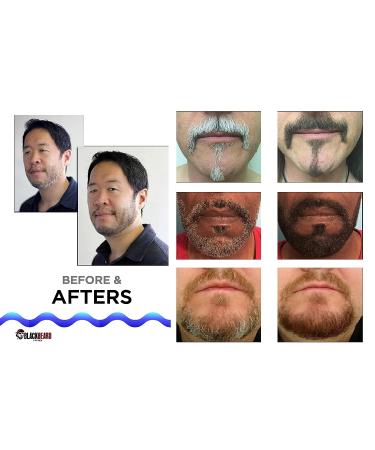 Blackbeard for Men Formula X Instant Color - Light/Medium Brown (1 Pack) 0.40 Fl Oz - Men's Grooming Beard Dye Alternative - Buy Online on GoSupps.com