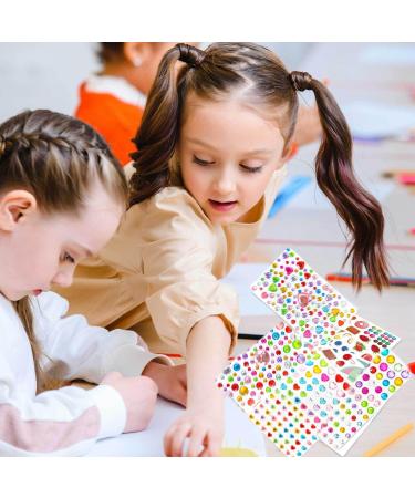 Buy Shishiruyizhong 828pcs Rainbow Glitter Gem Stickers - DIY Decorative Self Adhesive Rhinestones for Kids | 8 Sheets of Acrylic Bling | International Shipping - Buy Online on GoSupps.com