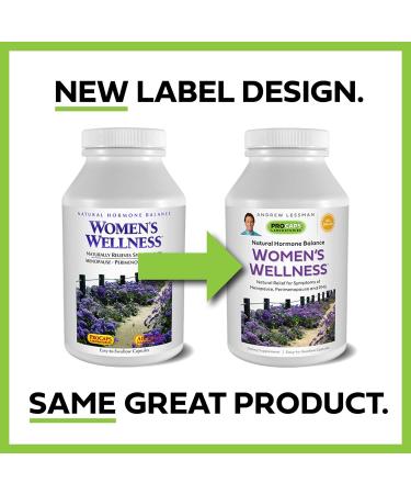 Andrew Lessman Women's Wellness 180 Capsules - PMS & Menopause Relief with Soy Isoflavones, EGCG, Cranberry - Easy to Swallow, 180 Count - Buy Online on GoSupps.com