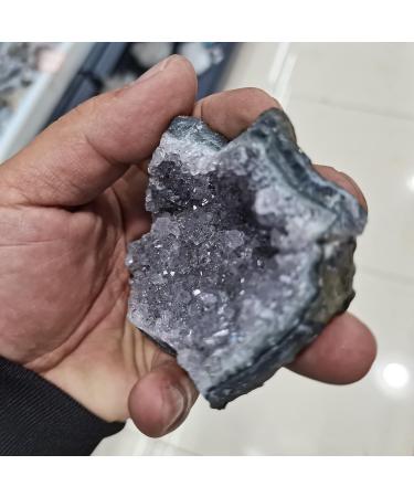 Reiki Crystal Natural Quartz Amethyst Cluster Stone Specimen Home Decor Craft Purple Crystal 1 Piece Can be Used for Crystal Cluster (Size : 100-150g) - Buy Online on GoSupps.com