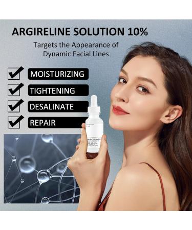 Argireline Solution 10% Anti Wrinkle Serum - Anti Aging Serum for Face Argireline Serum - Deep Wrinkle Reducer Anti Aging Promote Collagen Peptides Serum for a Revitalized Youthful Glow - Buy Online on GoSupps.com