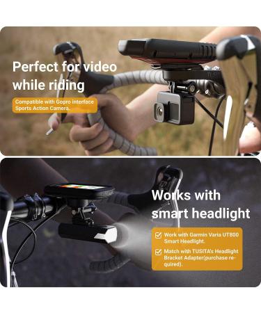 TUSITA Extended Front Bike Mount for Garmin Edge GPS | Compatible with Handheld Devices | 25.4mm & 31.8mm Handlebar - Buy Online on GoSupps.com